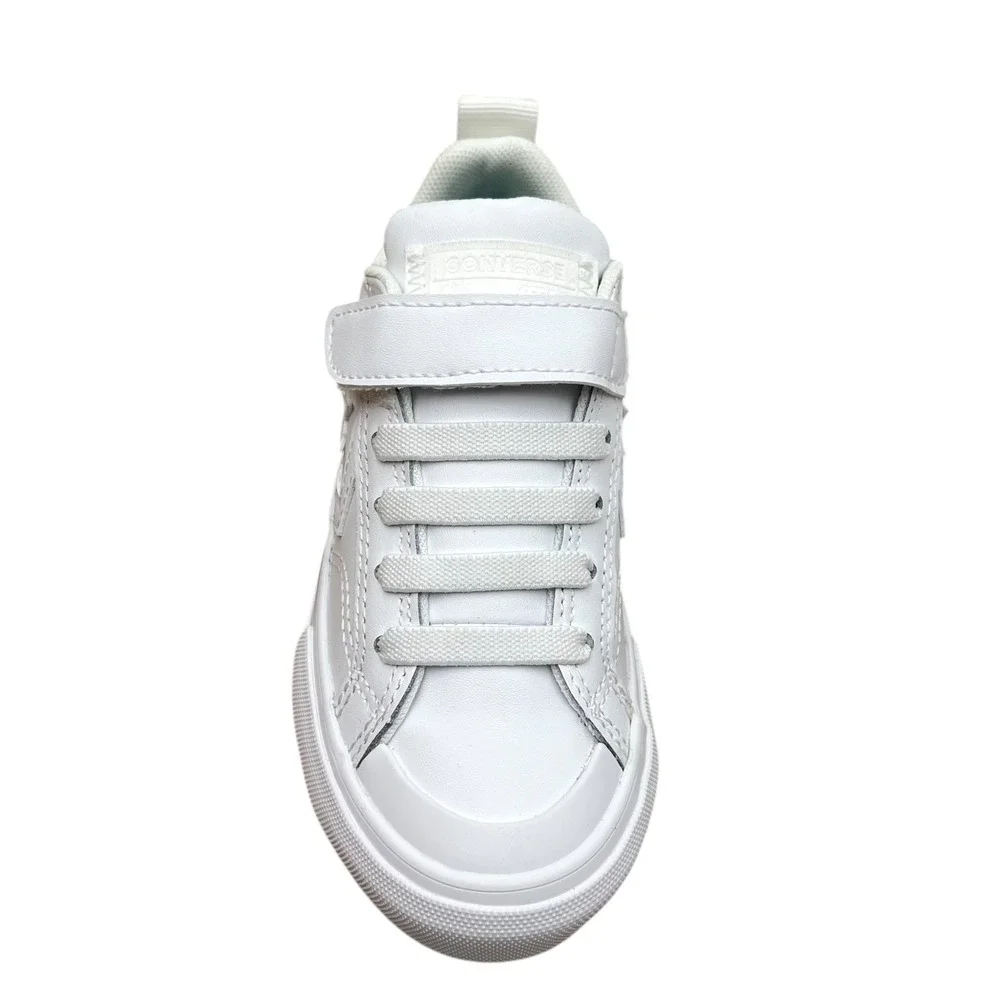Converse Pro Blaze Little Boys Girls Slip-on Leather Sneaker Size 13 Solid White